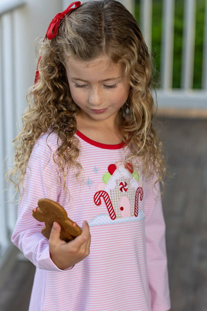 Trotter Street Kids Girls Gingerbread House Pant Set by Trotter Street Kids