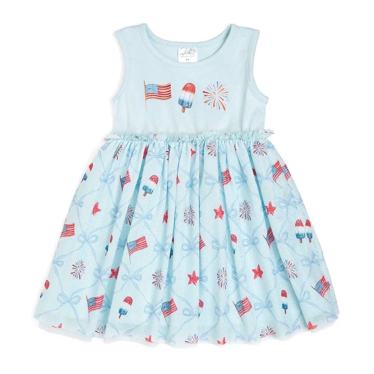 Sweet Wink Girls Patriotic Trellis Tank Tutu Dress by Sweet Wink