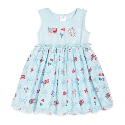 Sweet Wink Girls Patriotic Trellis Tank Tutu Dress by Sweet Wink