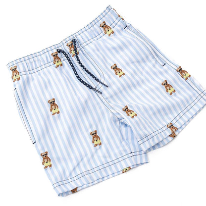 Shade Critters Boys Swim Trunks - H2O & Embroidered - Teddy Bears by Shade Critters