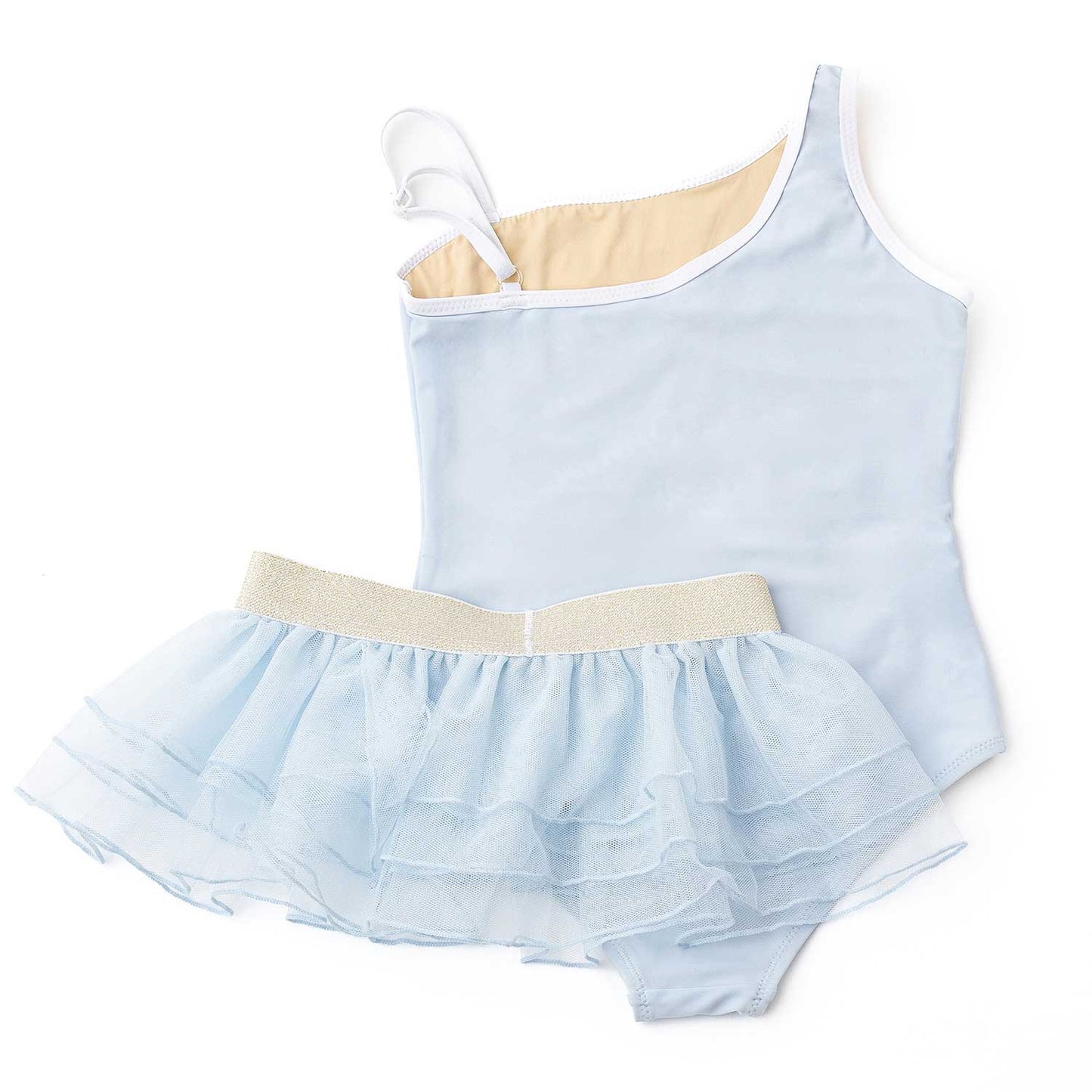 Shade Critters Girls Blue One Piece Swimsuit & Tutu Skirt - Sequins Bow by Shade Critters