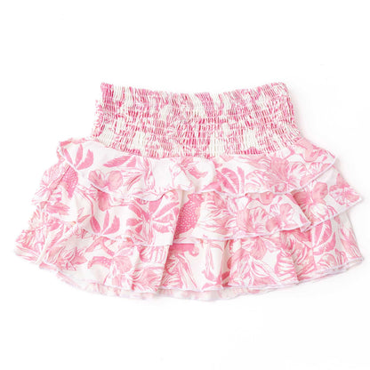 Shade Critters Girls Smocked Tiered Skirt - Pink Paradise by Shade Critters