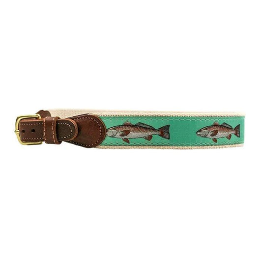 J. Bailey Boys Novelty Belt - Green Red Fish Design by Bailey Boys