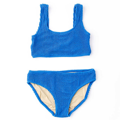 Shade Critters Girls Two Piece Swimsuit - Crinkle - Cobalt Blue by Shade Critters