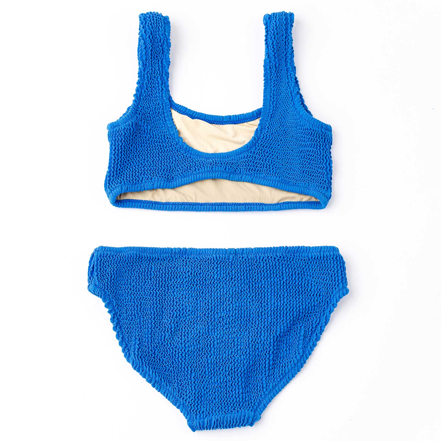 Shade Critters Girls Two Piece Swimsuit - Crinkle - Cobalt Blue