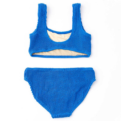 Shade Critters Girls Two Piece Swimsuit - Crinkle - Cobalt Blue by Shade Critters