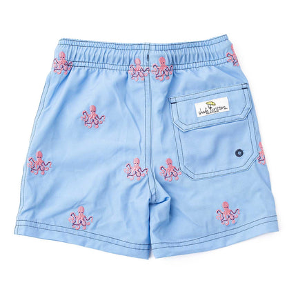 Shade Critters Boys Swim Trunks - Embroidered Octopus - H2O Makes Waves Appear! by Shade Critters
