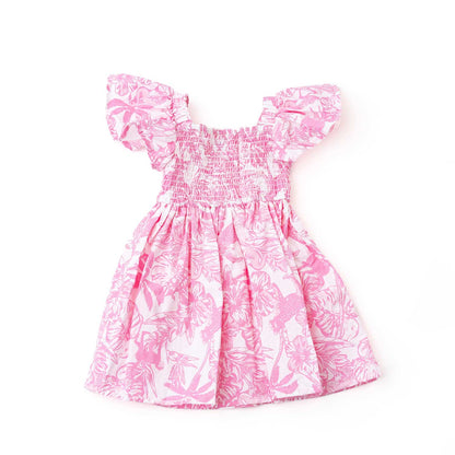 Shade Critters Girls Pink Paradise Smocked Sun Dress by Shade Critters