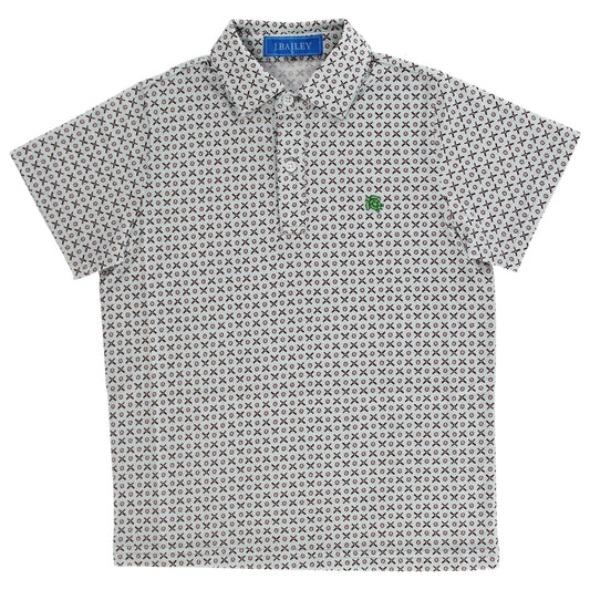 J. Bailey Boys Sport Polo Shirt - Baseball Print by Bailey Boys