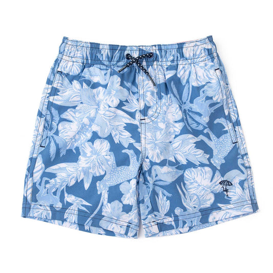 Shade Critters Boys Swim Trunks - Denim Blue Paradise by Shade Critters