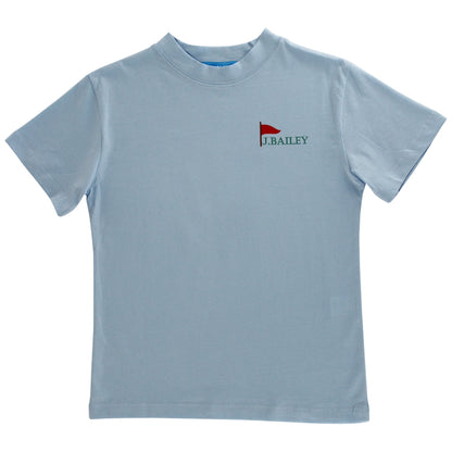 J. Bailey Boys Logo Tee Shirt - Augusta Golf Dog on Blue by Bailey Boys