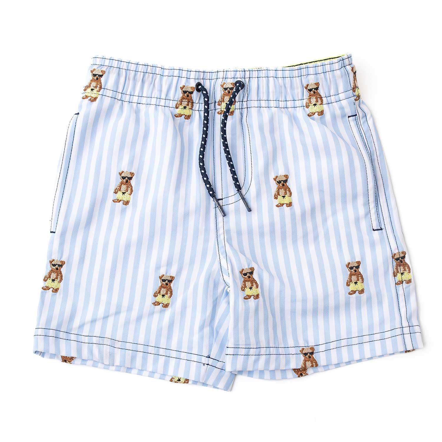 Shade Critters Boys Swim Trunks - H2O & Embroidered - Teddy Bears