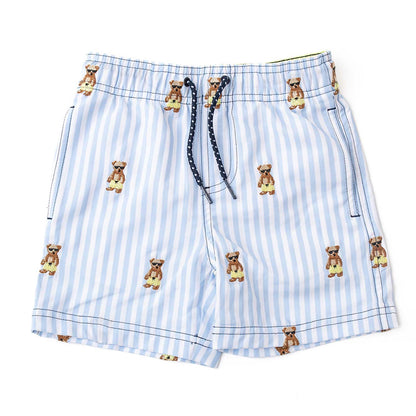 Shade Critters Boys Swim Trunks - H2O & Embroidered - Teddy Bears by Shade Critters