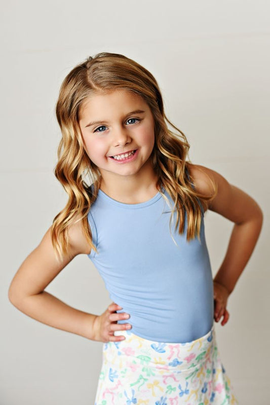 Swoon Baby Active Girls Tank Top - Blue