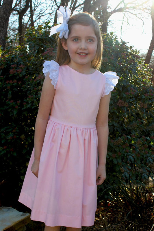 Susanne Lively Girls Pique Dress - Pink