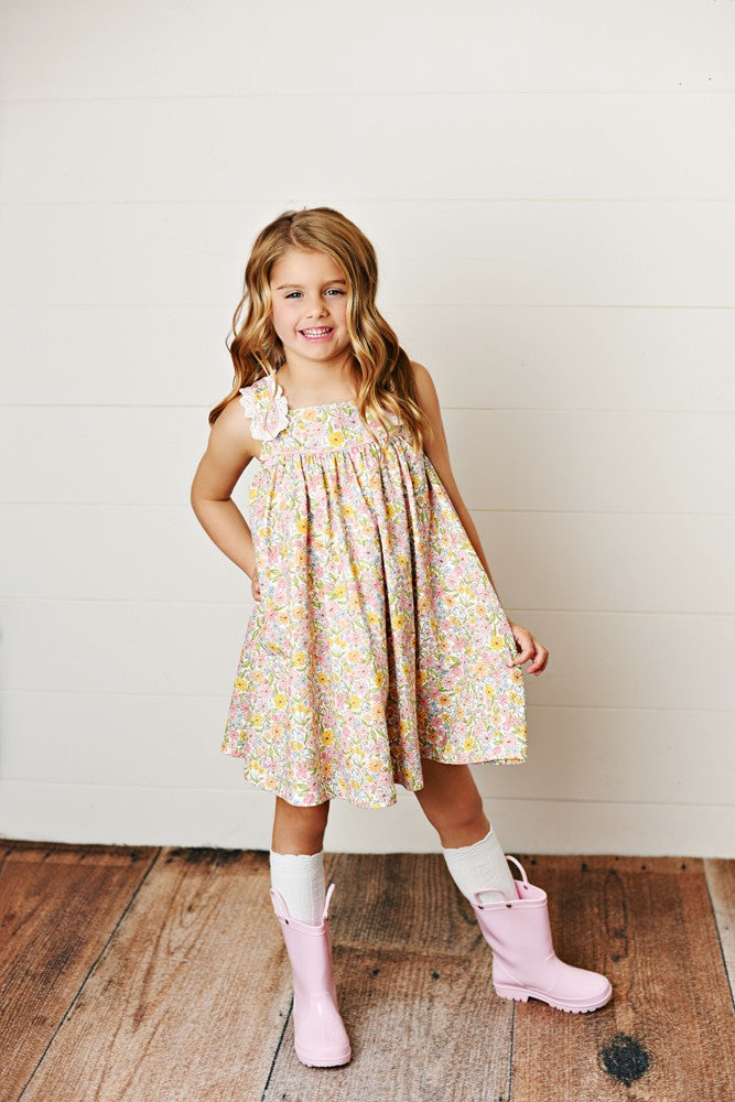 Swoon Baby Girls Pink Floral Eyelet Trim Dress Best Dressed Child Swoon Baby Girls Pink Floral Eyelet Trim Dress Best Dressed Child