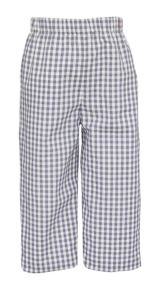 Anavini Baby / Toddler Boys Pull On Pants - Gray Check