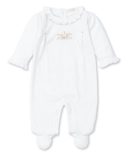 Kissy Kissy Baby Girls White Premier Spring Flower Spray Footie