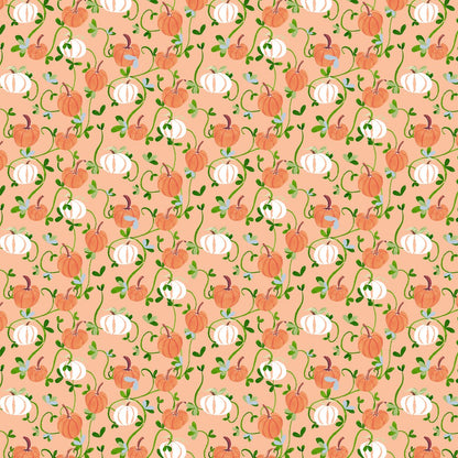 Proper Peony Pima Girls Orange Pumpkin Autumn Vine Bloomers Set