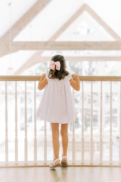 Proper Peony Girls White Sicily Swiss Dot Dress