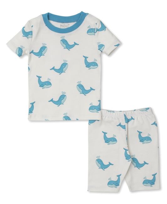 Kissy Kissy Love Baby Boys Blue Whale Antics Short Pajamas by Kissy Kissy