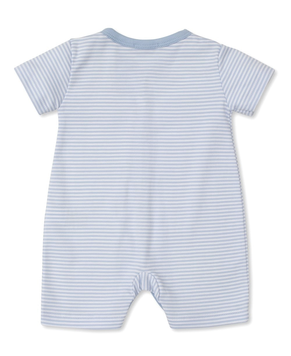 Kissy Kissy Baby Boys Blue Striped Sky Traffic Romper