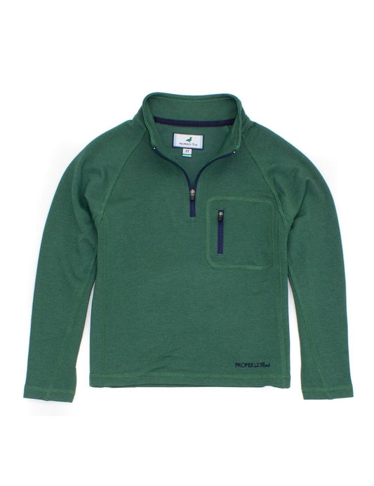 Properly Tied Boys Bay Pullover - Hunter Green