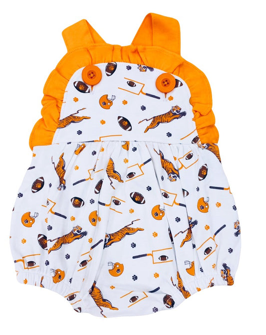 La Luna Girls Ava Bubble - Orange Clemson Tigers