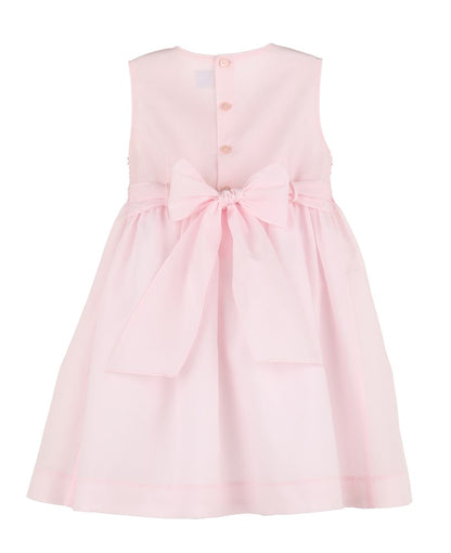 Luli & Me Girls Enchanting Full Smocked Dress - Pink