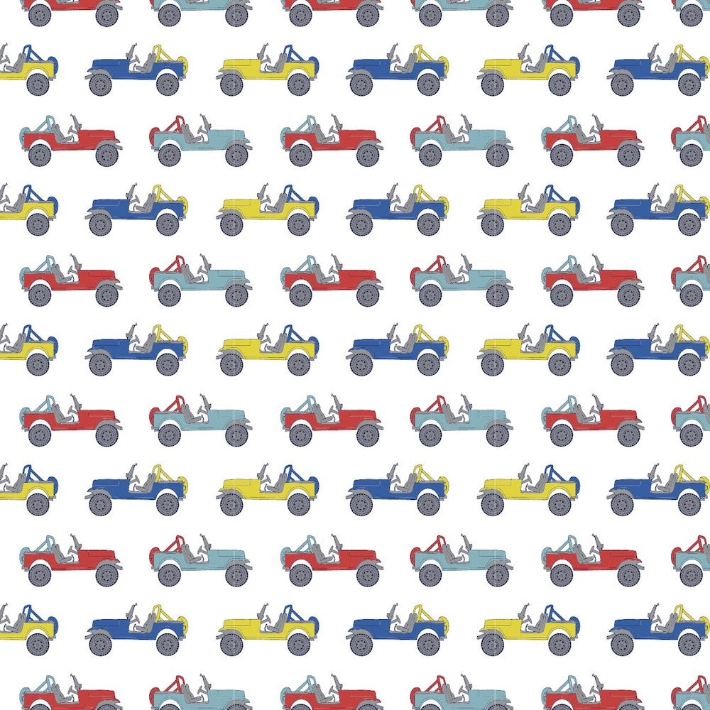 Lila & Hayes Boys Tripp Shortall - Cruisin' Jeeps