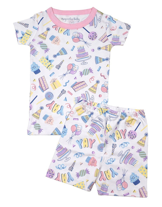 Magnolia Baby It's My Birthday Pajamas - Pink - Short