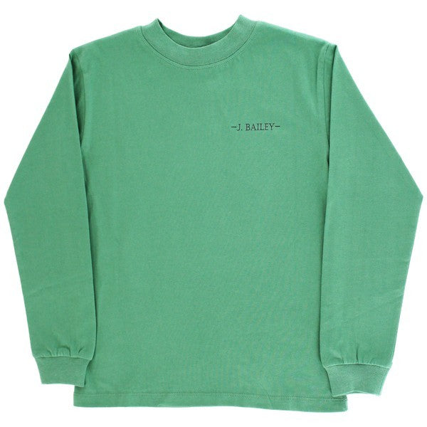 Bailey Boys J. Bailey Logo Tee Shirt - Green with Dog in Boat
