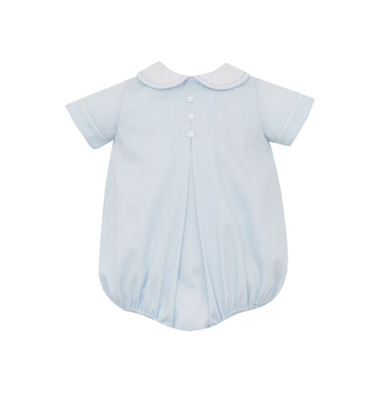 Anavini Baby Boys Light Blue Pique Bubble with Collar
