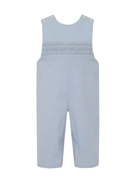 Petit Bebe Baby / Toddler Boys Blue Corduroy Smocked Longall