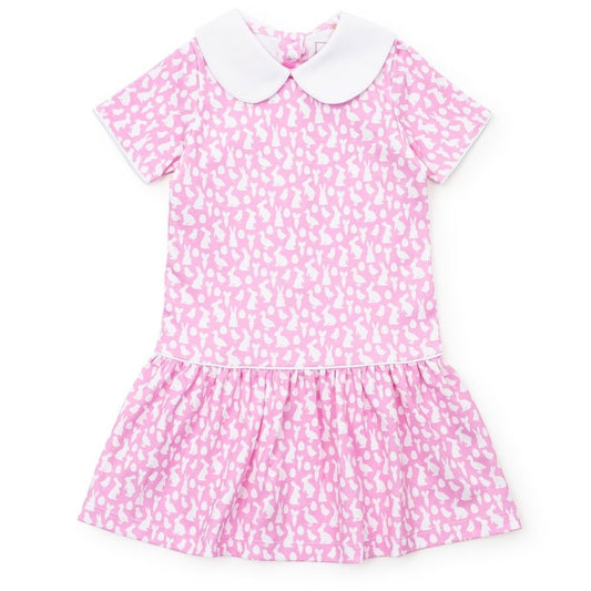 Lila & Hayes Girls Libby Dress - Pink Easter Time