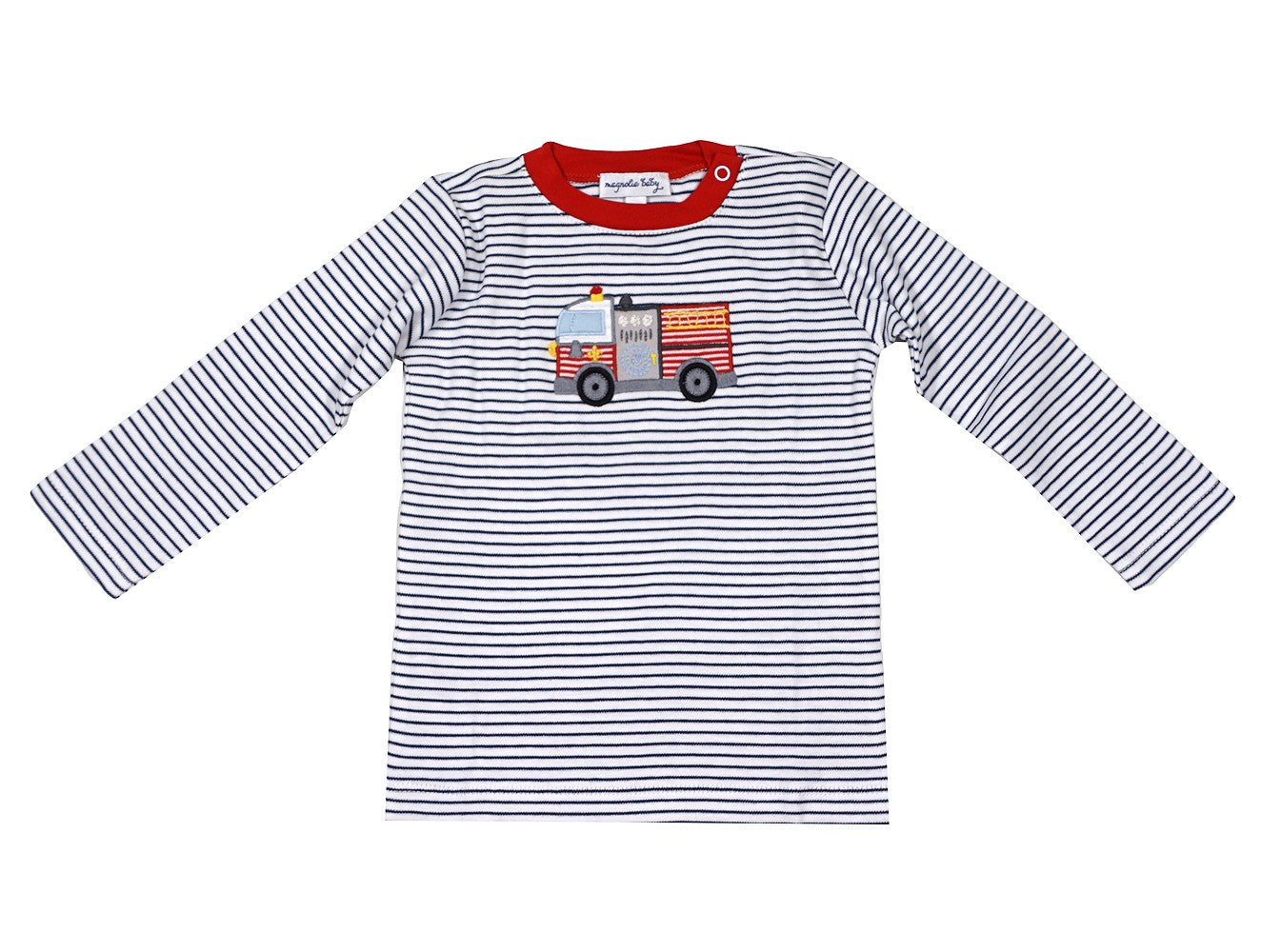 Magnolia Baby Boys Hook and Ladder! Firetruck Shirt