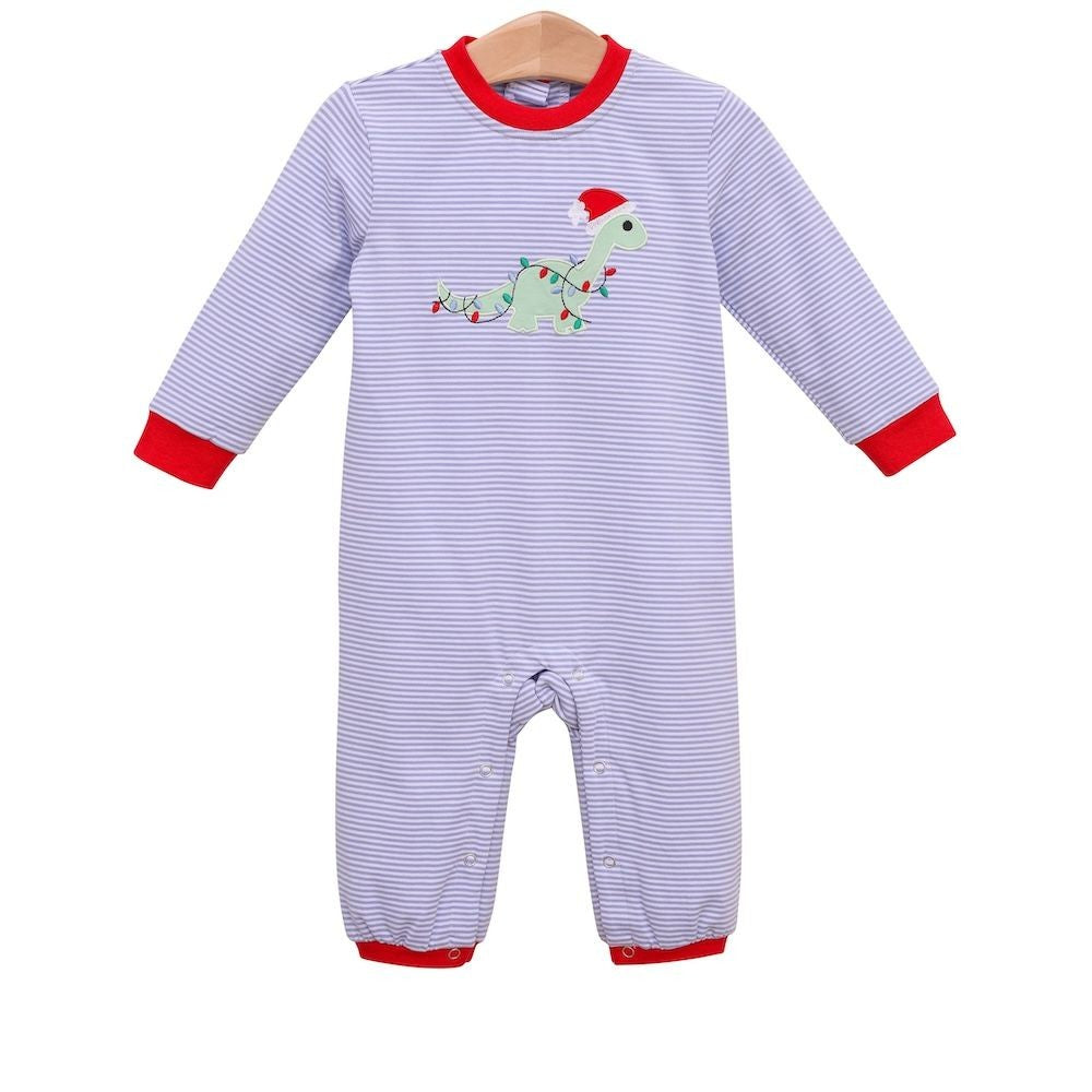 Trotter Street Kids Baby Boys Romper - Christmas Santa Dino