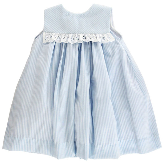 Bailey Boys Girls Sleeveless Float Dress - Dressy Blue Skylight Stripe