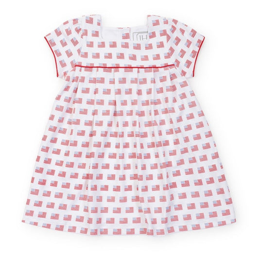 Lila & Hayes Girls Lizzy Dress - American Flag