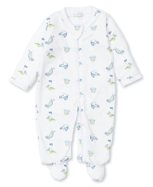 Kissy Kissy Baby Boys 18 Holes Golf Print Footie with Zipper - Blue by Kissy Kissy