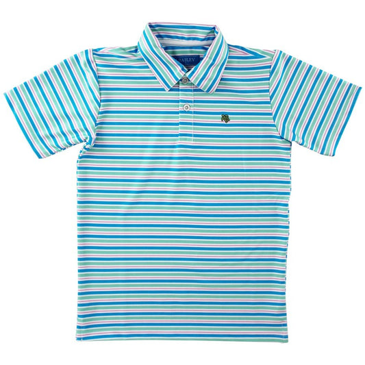 Bailey Boys J. Bailey Performance Polo Shirt - Paradise Stripes by Bailey Boys