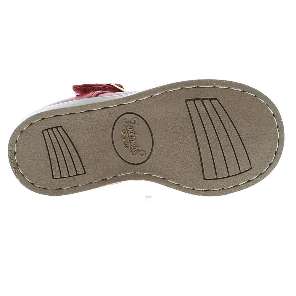 Footmates Girls Shoes - Sherry T-Strap - Apple Red