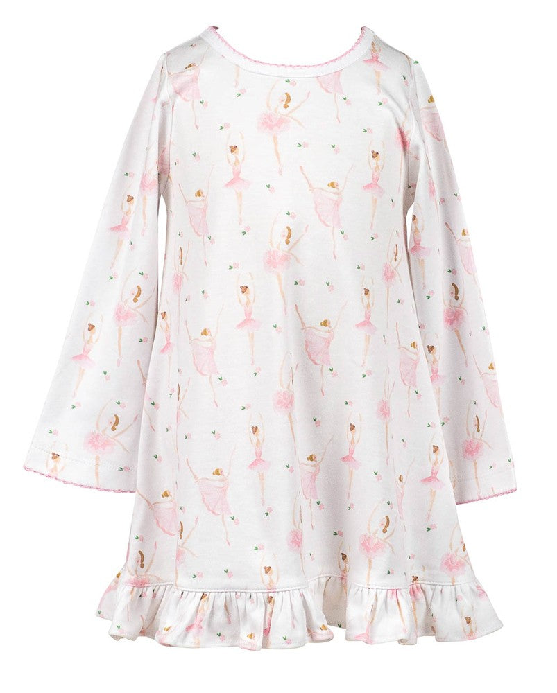 Proper Peony Pima Girls Pink Ballerinas Play Dress