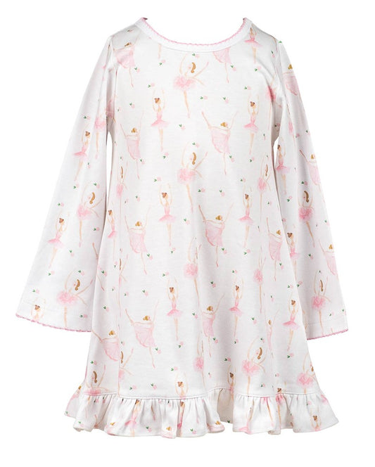 Proper Peony Pima Girls Pink Ballerinas Play Dress