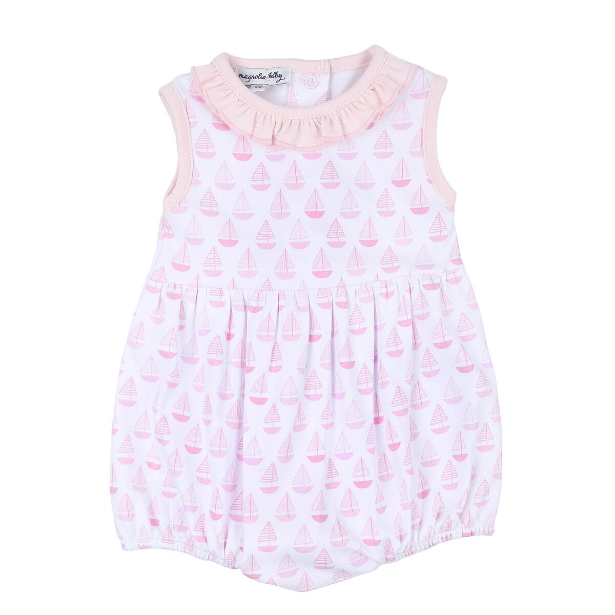 Magnolia Baby Girls Sweet Sailing Sleeveless Bubble - Pink
