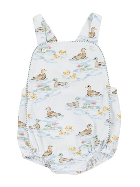 Cypress Row Baby Boys Green Darling Ducks Bubble