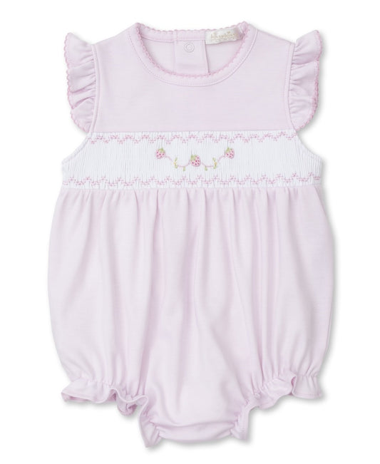 Kissy Kissy Baby Girls Pink Smocked Strawberry Bubble by Kissy Kissy