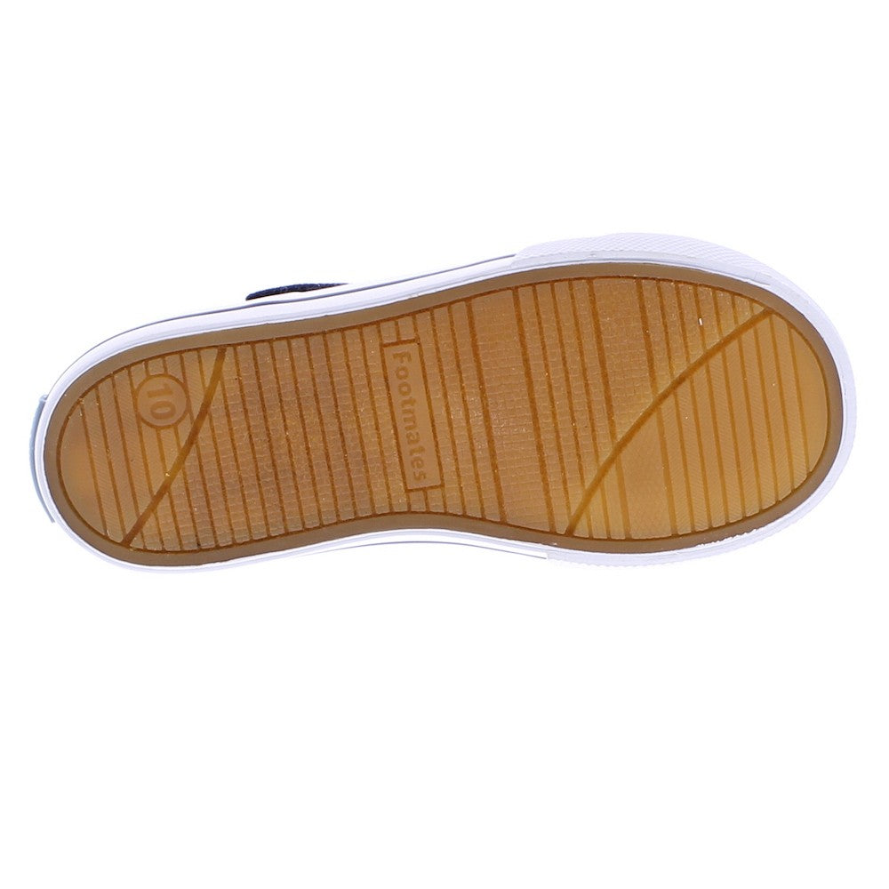 Footmates Girls Shoes - Drew Vulcanized Canvas Mary Janes - Navy Blue