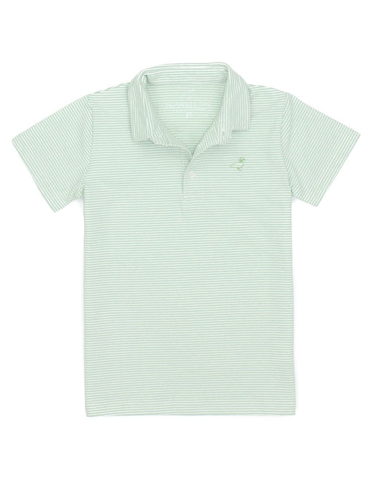 Properly Tied Boys Jackson Polo Shirt - Mint Stripes by Properly Tied