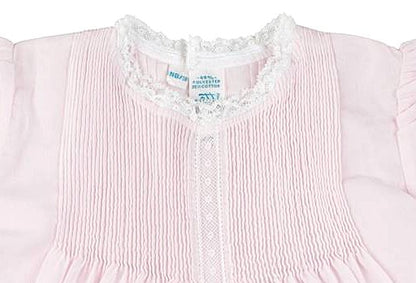 Feltman Brothers 6564 Newborn Baby Girls Slip Dress with Lace - Pink